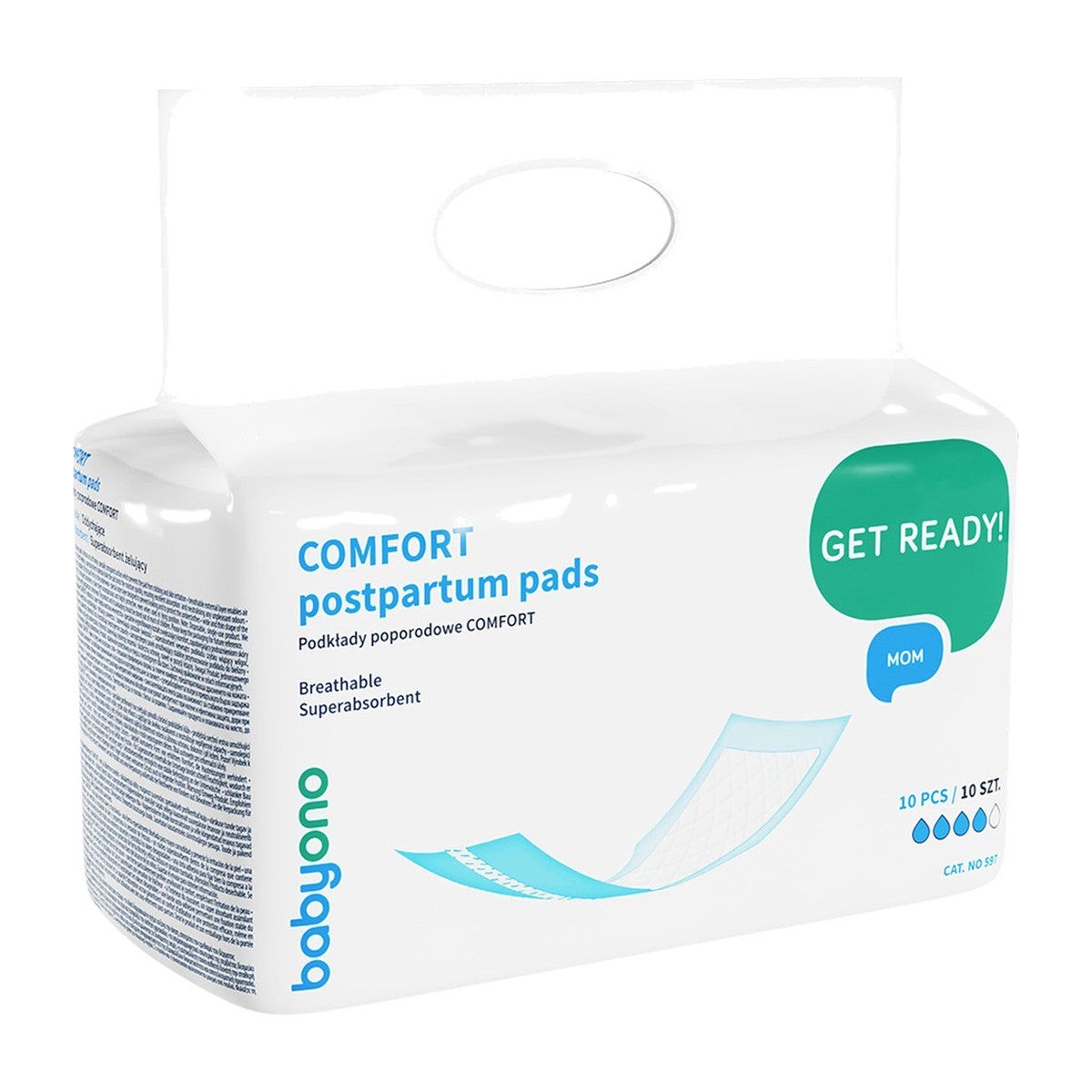Verpakking kraamverband Babyono Comfort uit het Dag en Nacht pakket