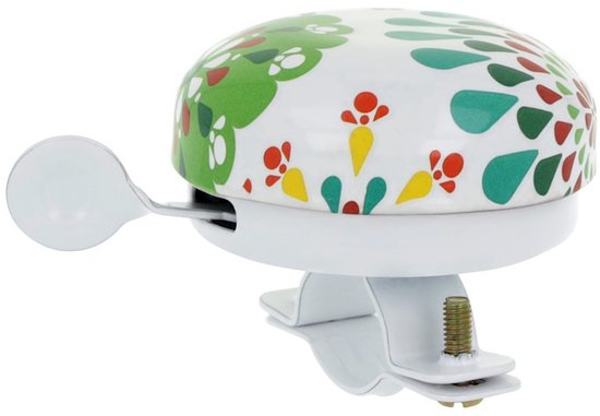 Fietsbel met bloemenpatroon voor de kinderfiets