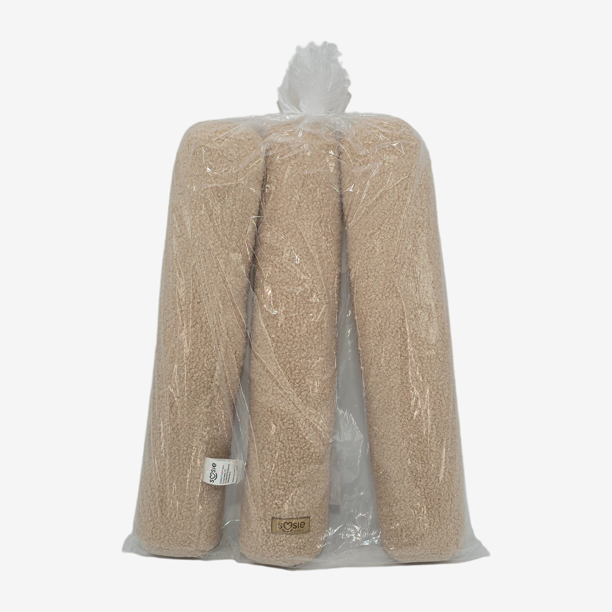 Soosie 3-delige bedomrander Teddy Bounce, beige en bruin, voor ledikant