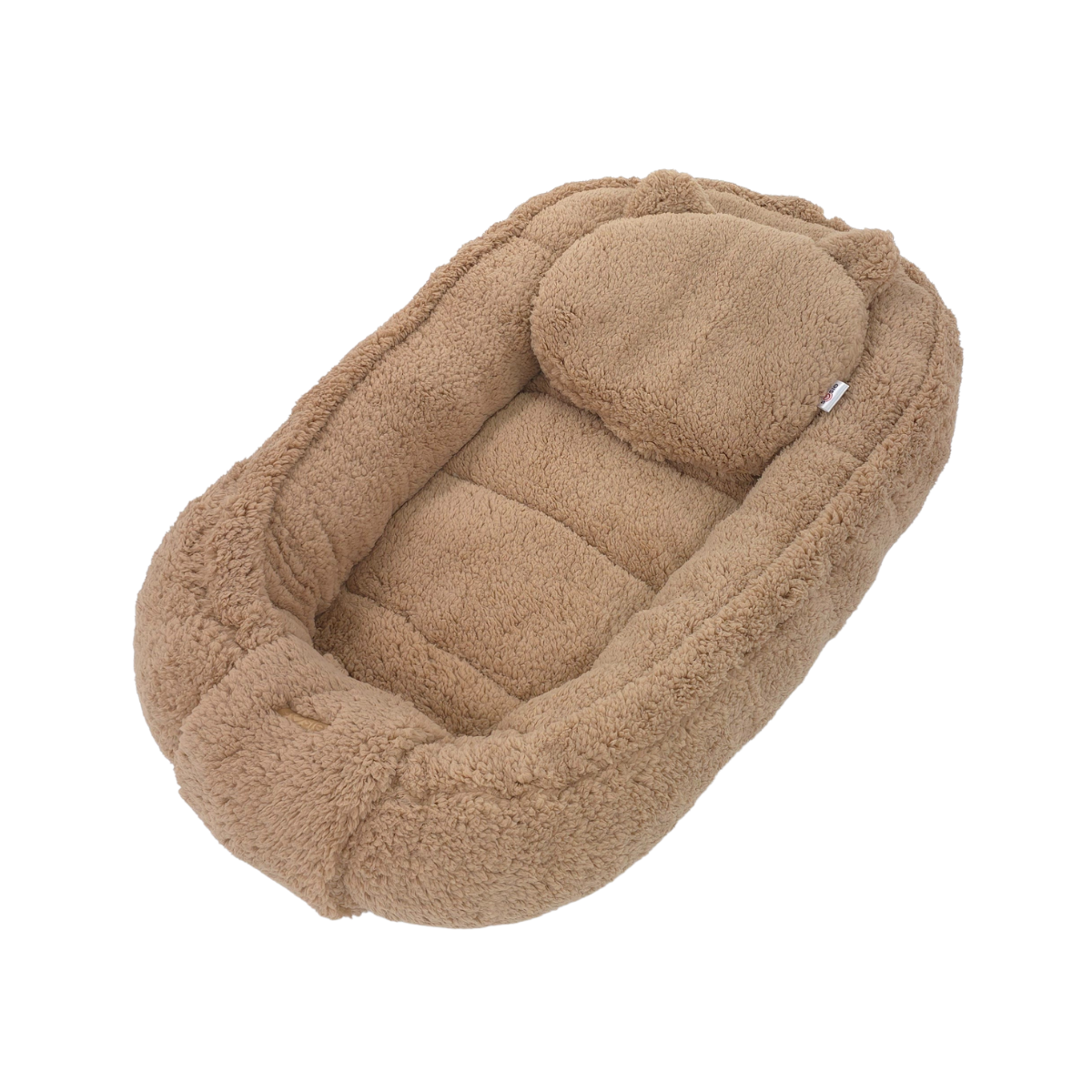 Soosie - Baby Nestje - Babynestje - Zacht en Veilig - Bruin Teddy Katoen