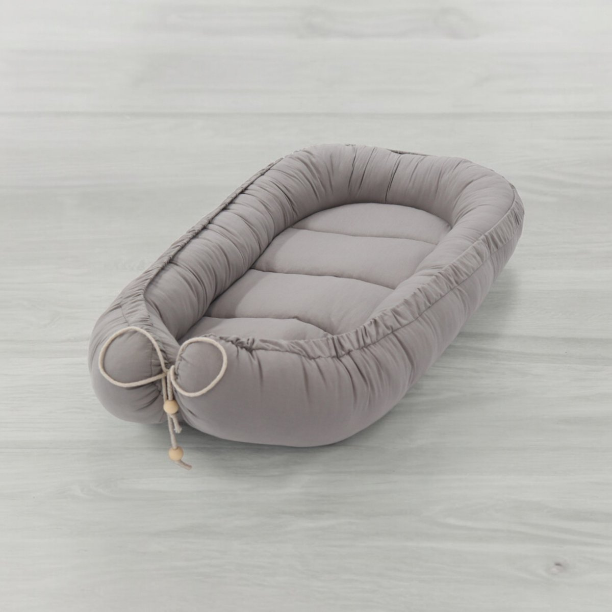 Babynestje - Grijs - BOHO Collectie - Oeko-Tex Gecertificeerd - Veilig & Ecovriendelijk - 90x50 cm