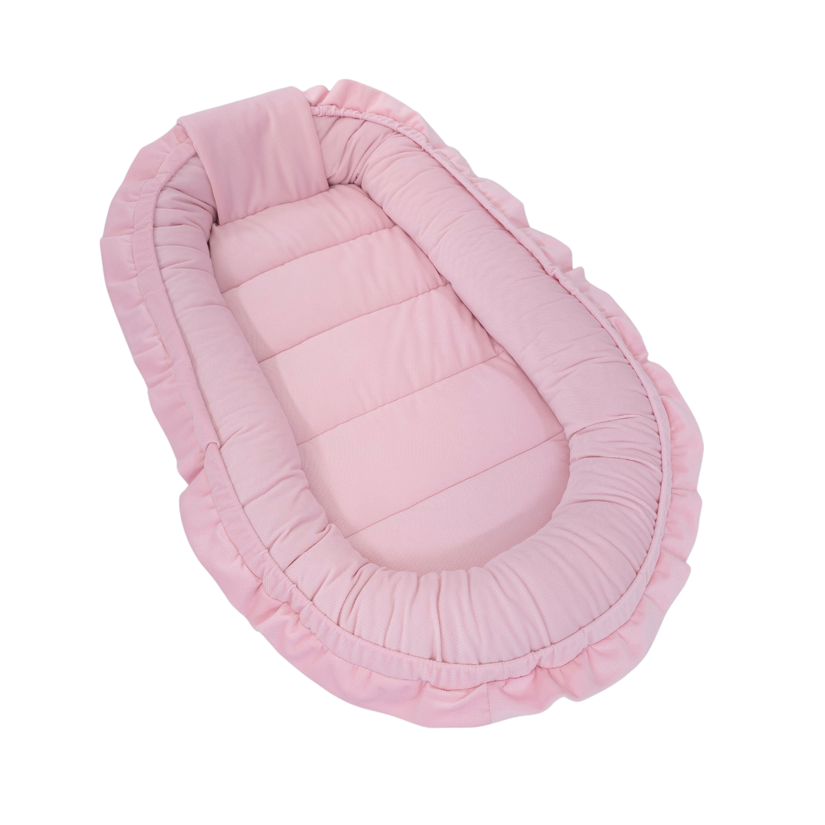 Babynestje met kussen - GLAMOUR - zachte roze