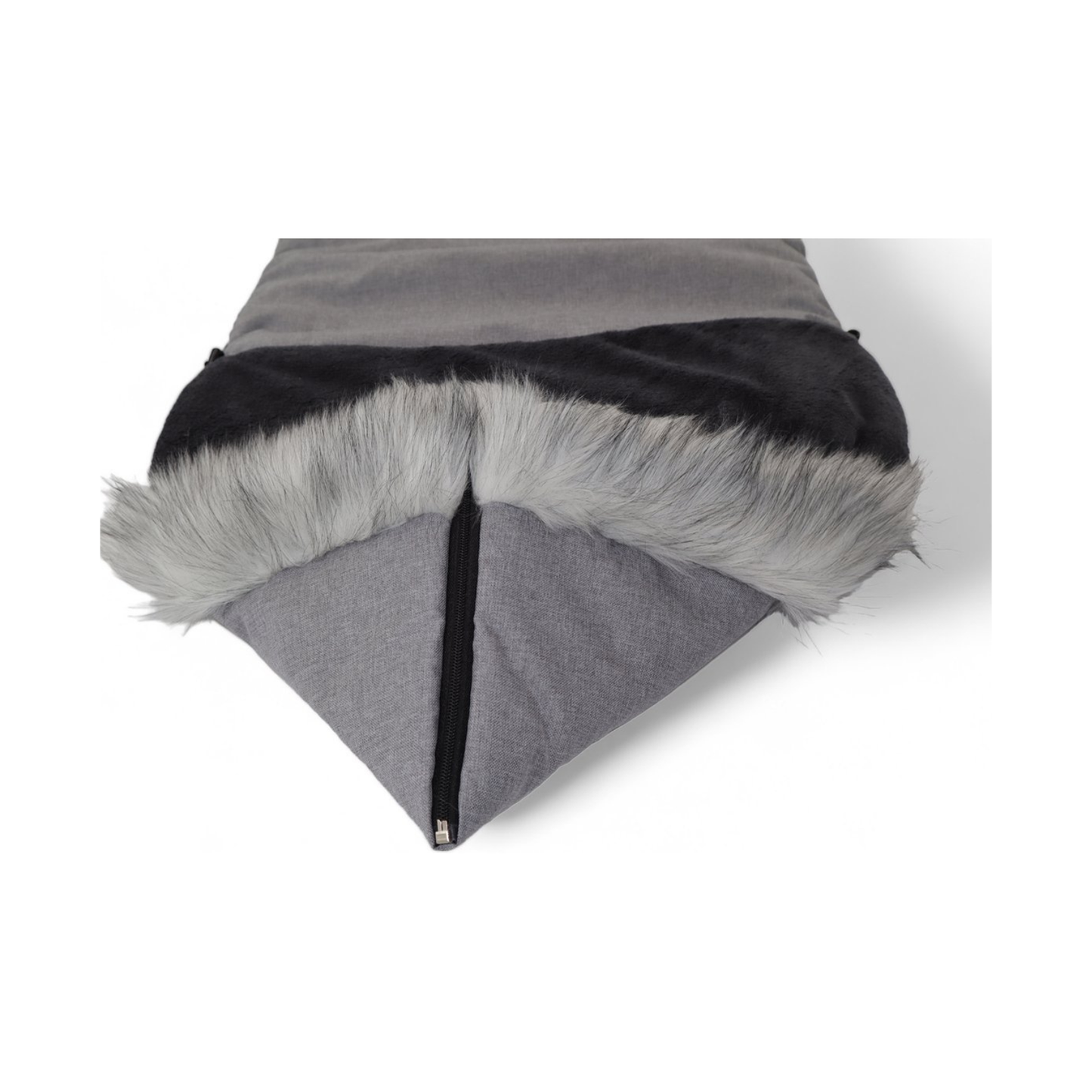 Soosie ESKIMO Voetenzak voor Kinderwagen – Winter Voetenzak 110×55 cm – Universeel – Met Handwarmer – Grijs