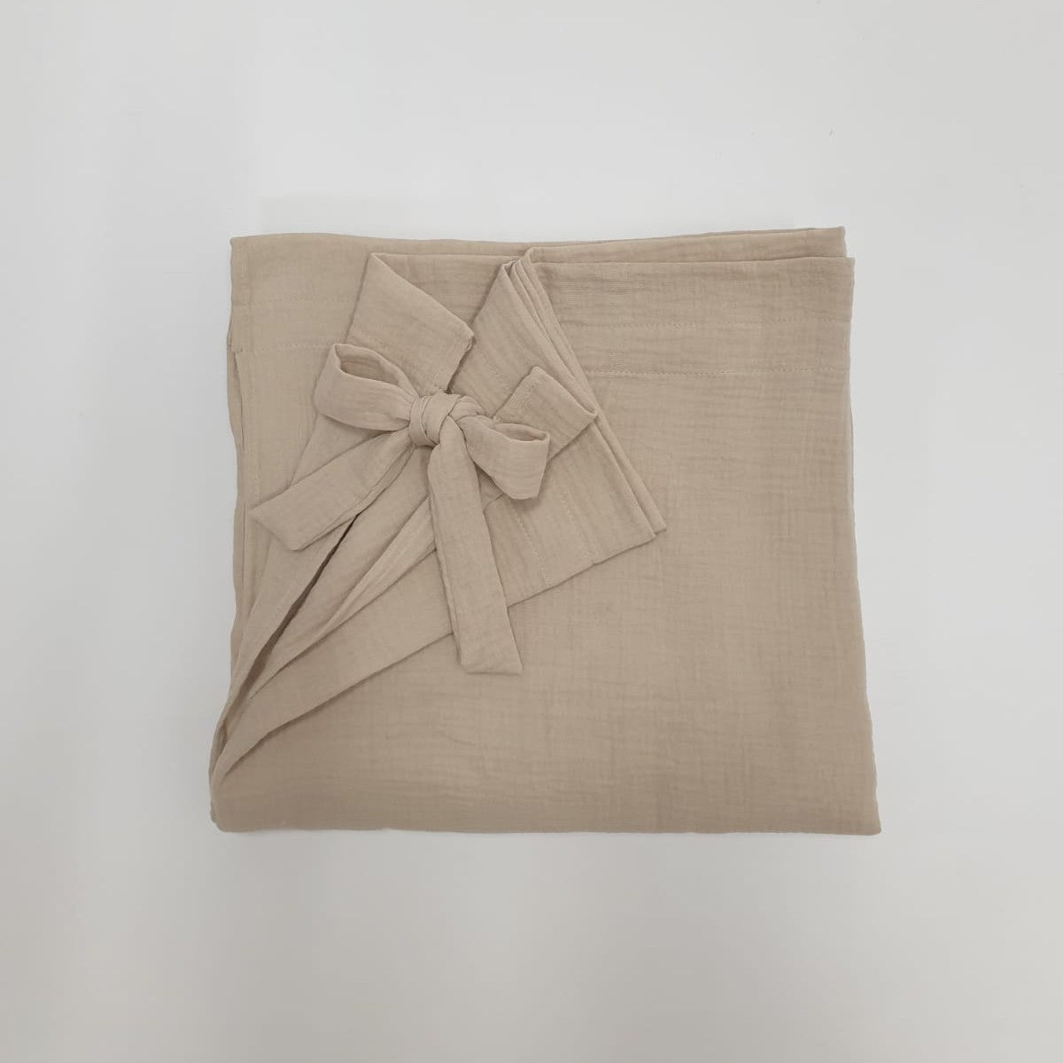 Soosie babydekbed met kussen, beddenset 100x135 en 40x60 cm, katoen mousseline, beige