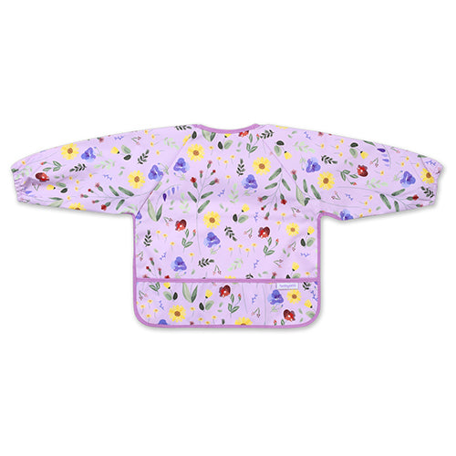 Longsleeve slabbetje GARDEN – waterproof slab met mouwen en opvangbak – 6m-2 jaar