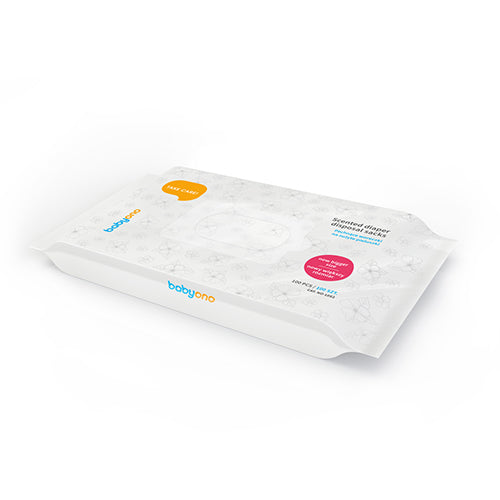 BabyOno 1052 – Geurige luierafvalzakjes – 100 stuks – Blauwe dispenser – Hygiënisch