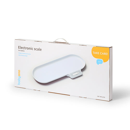BabyOno 1079 – Elektronische babyweegschaal – 0–30 kg – 4 sensoren, auto-hold, incl. batterijen