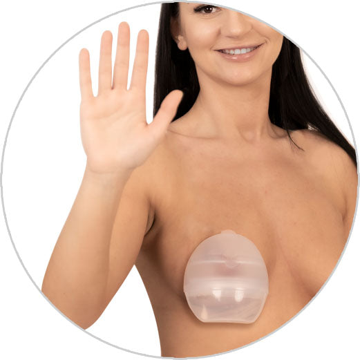 BabyOno 1400 – Borstmelk-collector & handkolf “MILK ME!” – Hands-free, discreet & compact
