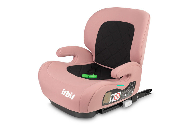 Caretero Irbis i-Size zitverhoger met verstelbare rugleuning 125-150 cm, ISOFIX Roze
