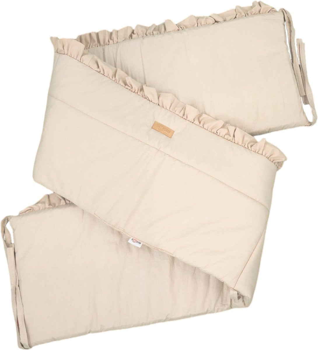 Baby Bedomrander - FRILL - Bedbumper - Hoofdbeschermer - 180 x 30cm