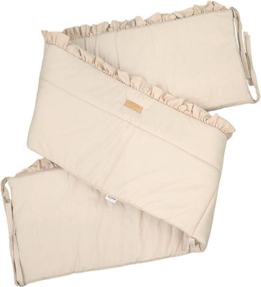 Baby Bedomrander - FRILL - Bedbumper - Hoofdbeschermer - 180 x 30cm