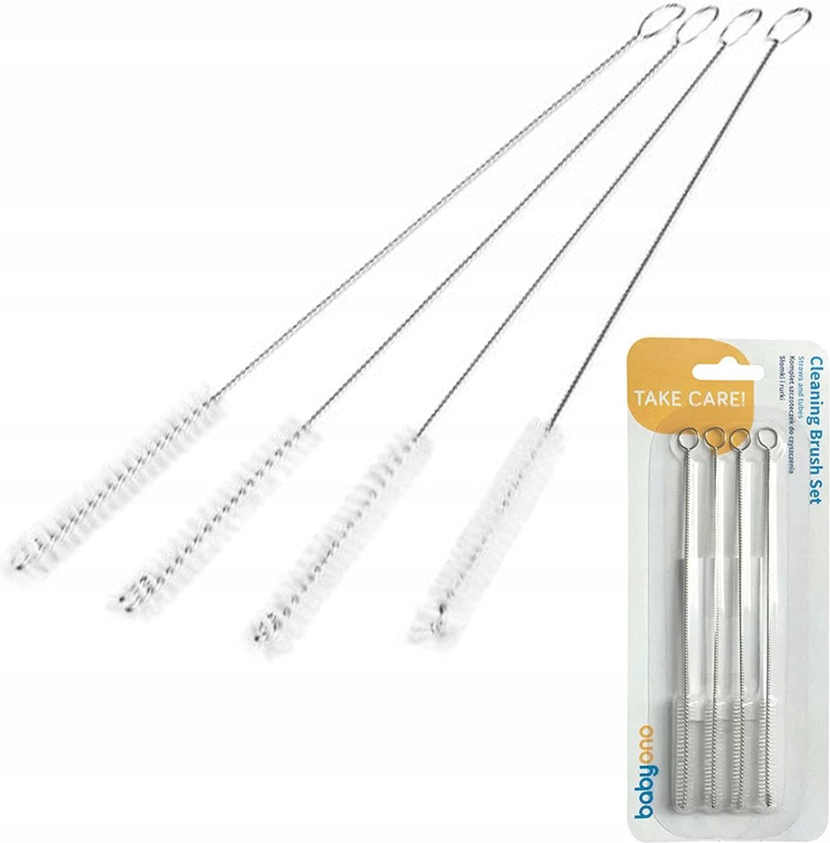 Baby Ono Rietjes &amp; Buisjes Schoonmaakset – 4 stuks | Handige Reinigingsborsteltjes