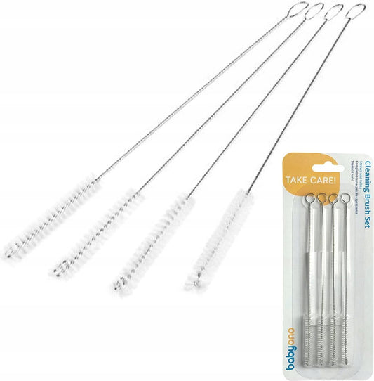 Baby Ono Rietjes &amp; Buisjes Schoonmaakset – 4 stuks | Handige Reinigingsborsteltjes