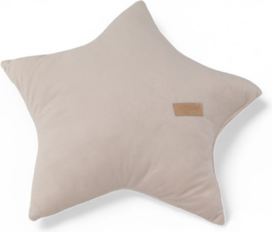 Soosie sierkussen ster GLAMOUR velvet beige, 35x35 cm