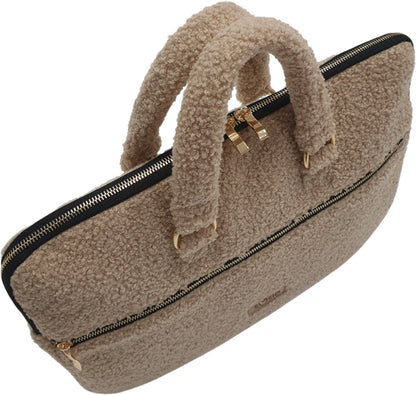 Teddy Bounce Laptop Sleeve - Laptop Case - Laptop Bag - Laptop Cover - 40x30x4 cm - Suitable for 13 to 15.6 inches - Beige 