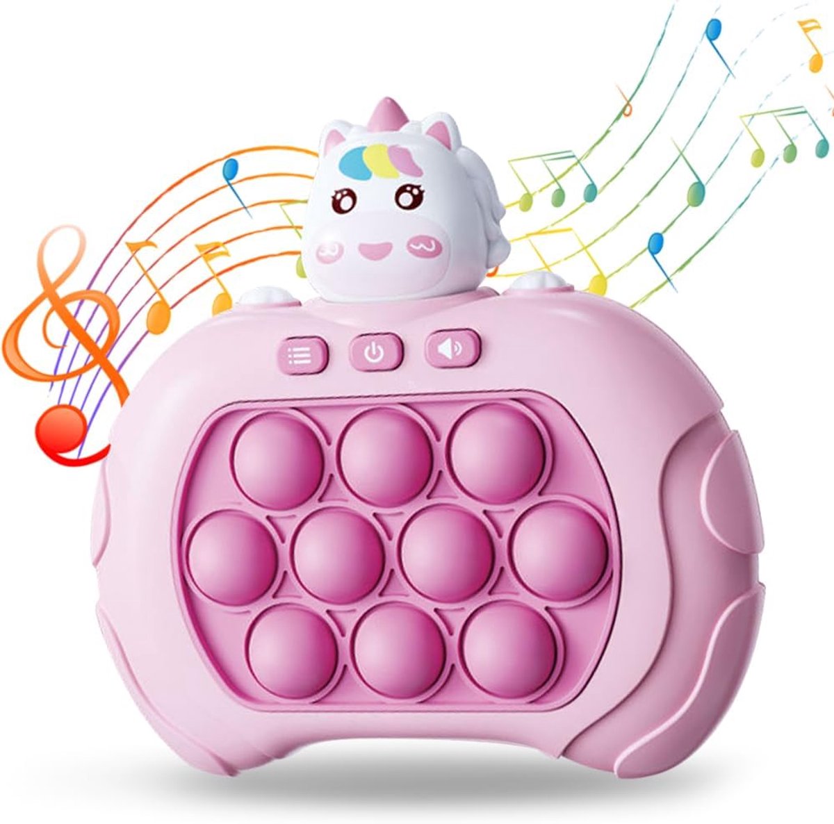 Interactieve Push & Pop It Spel – Eenhoorn (Unicorn) | Licht & Geluid | 4 Spelmodi | Sensorisch Speelgoed voor Kinderen