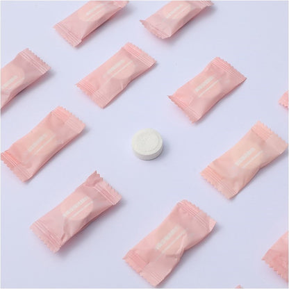 C-multi Gecomprimeerde Doekjes in Tabletvorm – Geurloos – 20 stuks – Compact & Hygiënisch – Voor Onderweg