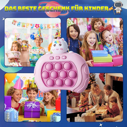 Interactieve Push & Pop It Spel – Eenhoorn (Unicorn) | Licht & Geluid | 4 Spelmodi | Sensorisch Speelgoed voor Kinderen