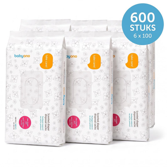 Luierzakjes met geur, voordeelverpakking van 600 stuks in blauw