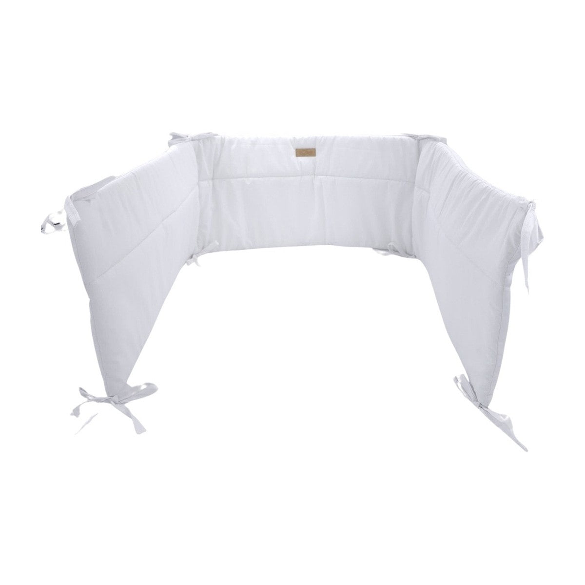 Soosie bedomrander CLASSIC wit, 180x30 cm, ademend katoen met striklinten