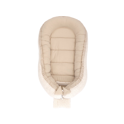 Soosie - Baby Nestje - Babynestje - Zacht en Veilig - Dubbelzijdig Teddy Katoen