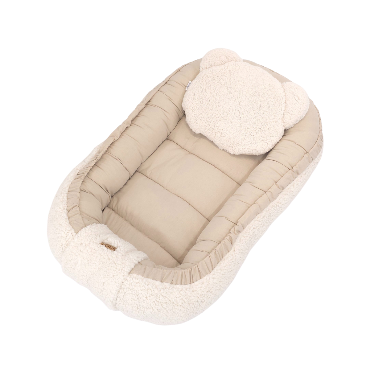 Soosie - Baby Nestje - Babynestje - Zacht en Veilig - Dubbelzijdig Teddy Katoen