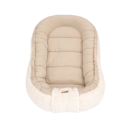 Soosie - Baby Nestje - Babynestje - Zacht en Veilig - Dubbelzijdig Teddy Katoen