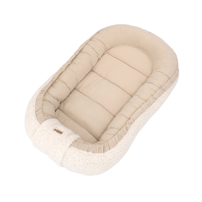 Soosie - Baby Nestje - Babynestje - Zacht en Veilig - Dubbelzijdig Teddy Katoen