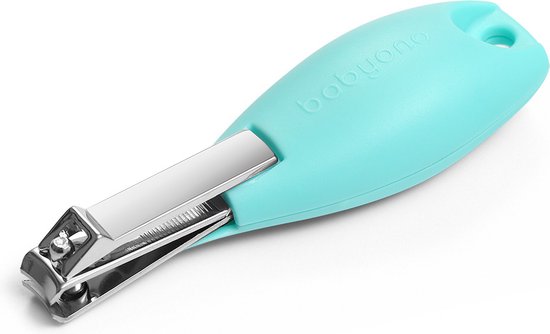 Baby nagelknipper met ergonomische handgreep, mint