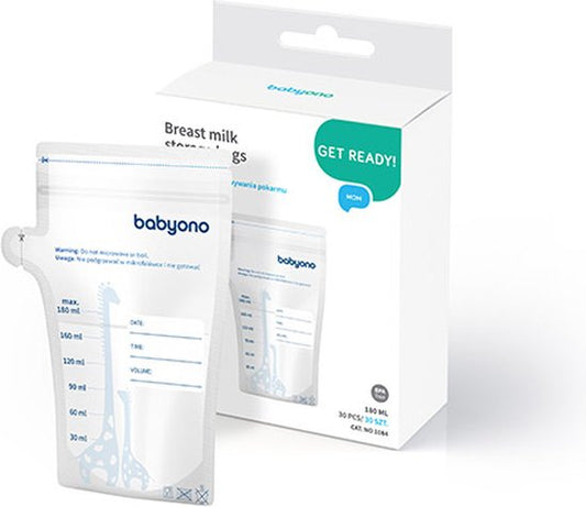 Bewaarzakjes voor moedermelk van 180 ml