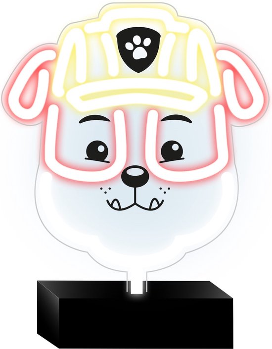 Neon LED-lamp met Rubble van PAW Patrol