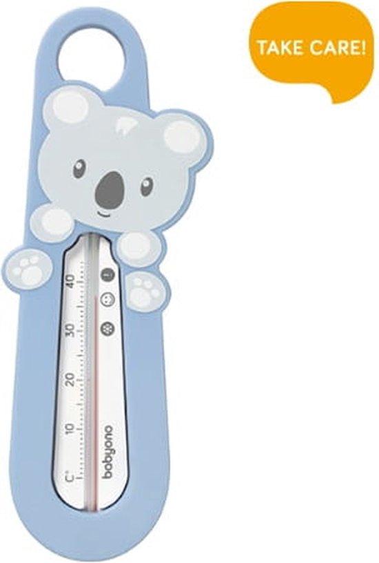 Drijvende badthermometer in de vorm van een koala, blauw