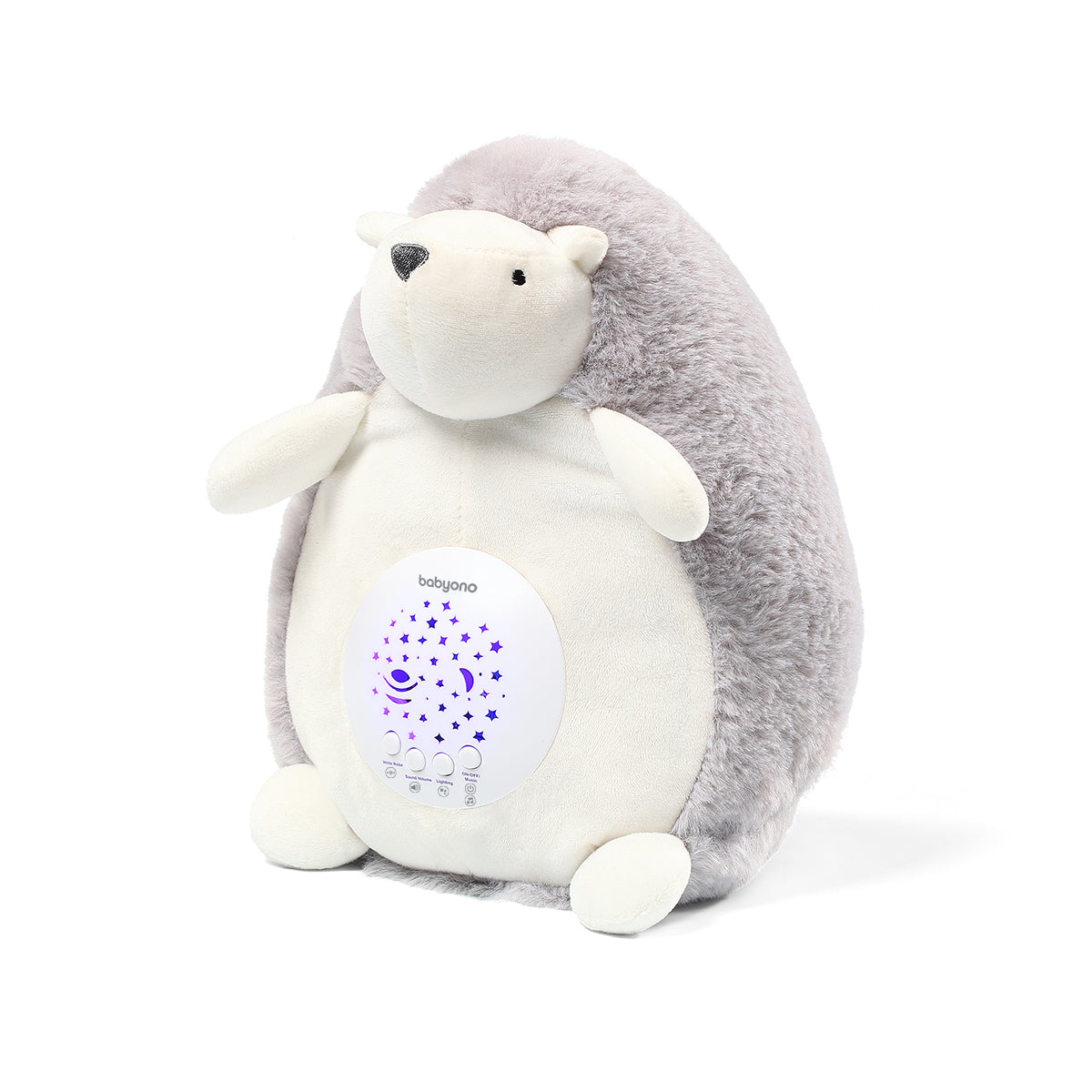 Babyprojector Egel Hugo van Babyono, wasbare knuffel