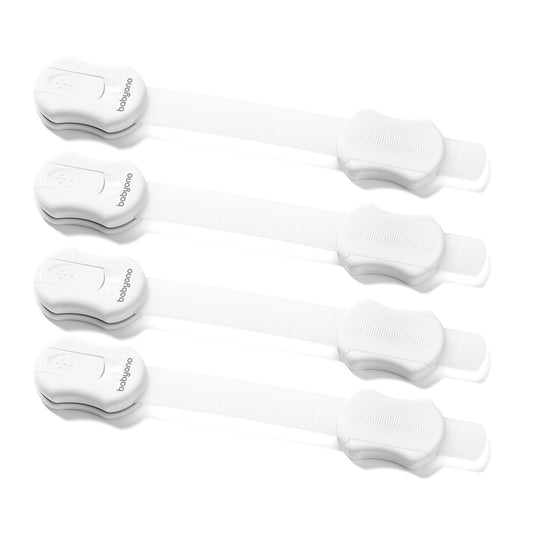 SAFETY FIRST kastdeurklemmen van Babyono, set van 4 stuks in wit