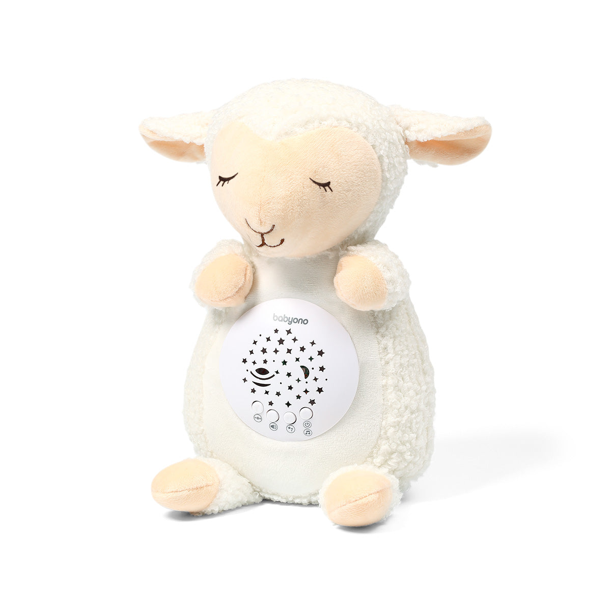 Knuffel met projector Schaap Scarlet van Babyono