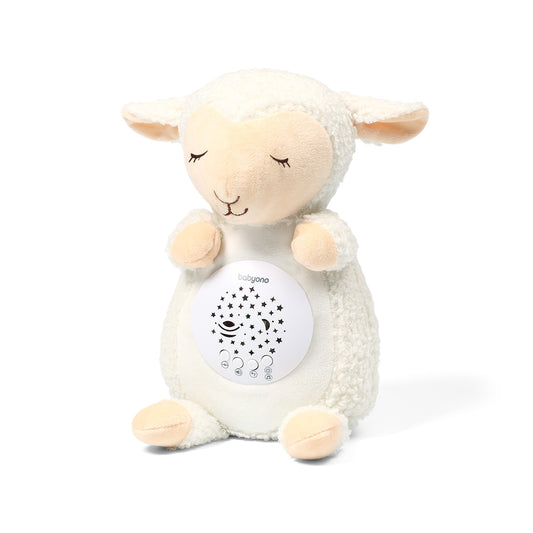 Knuffel met projector Schaap Scarlet van Babyono