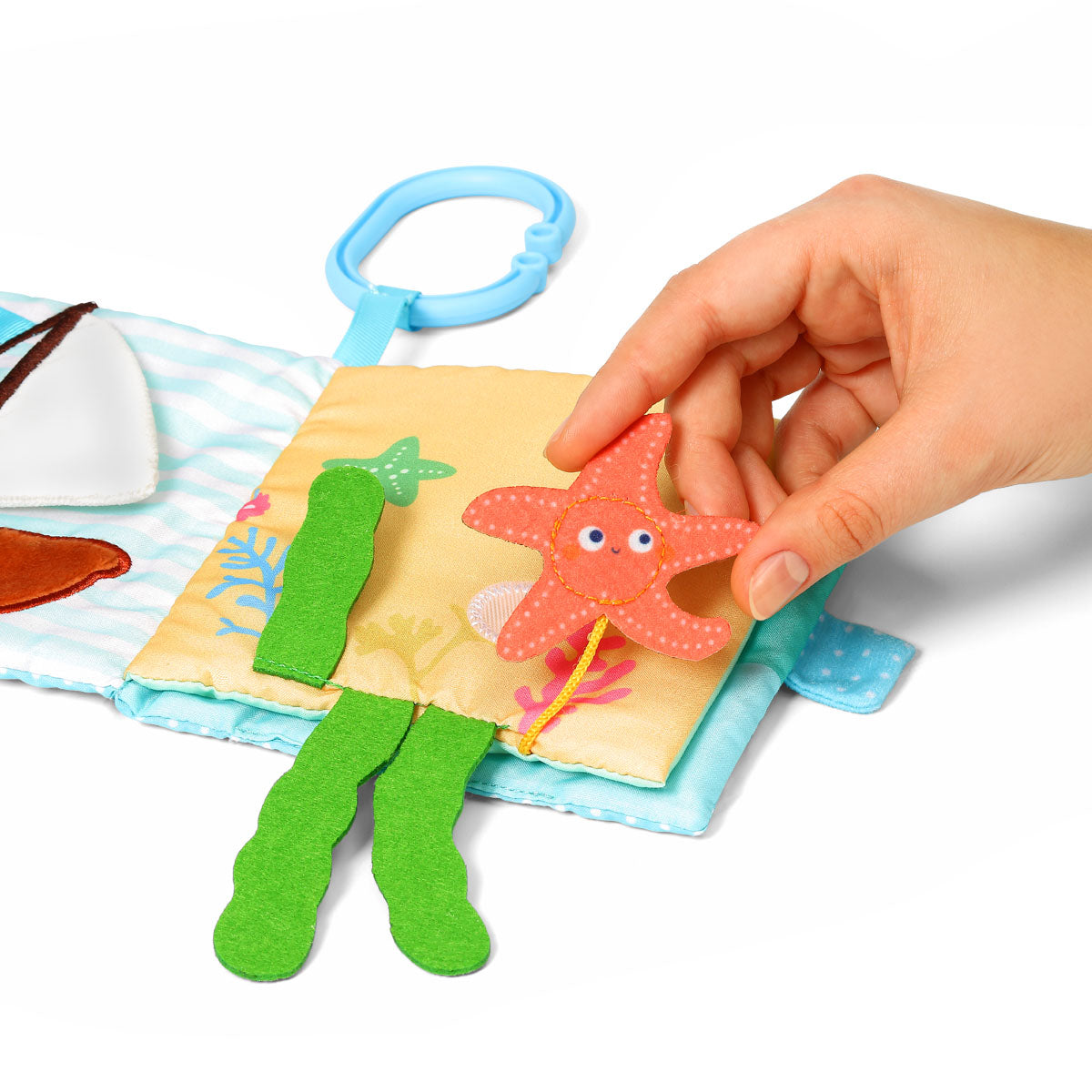 Buggyboekje Sea World van Babyono, zachte stof