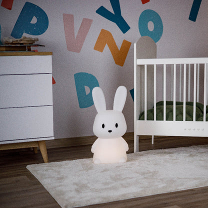 InnoGIO GIOrabbit Mega Maxi siliconen nachtlampje konijn 51 cm, 8 kleuren, oplaadbaar
