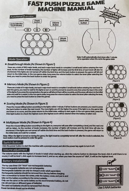 Interactieve Push & Pop It Spel – Eenhoorn (Unicorn) | Licht & Geluid | 4 Spelmodi | Sensorisch Speelgoed voor Kinderen