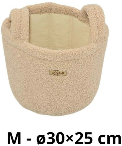 Teddy Bounce Opbergmanden Set – 3 stuks – Opbergmand Babykamer – Speelgoedmand – Beige Bruin – Manden voor Luiers, Speelgoed & Kleding