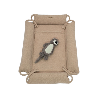 Soosie - Babynestje – Teddy Bounce + Beige Katoen - Speelmat