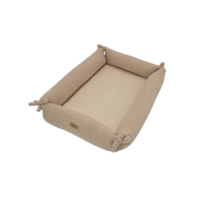 Soosie - Babynestje – Teddy Bounce + Beige Katoen - Speelmat