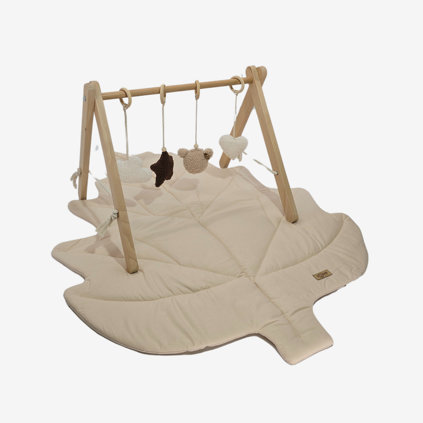 Houten Babygym met Teddy Hangers