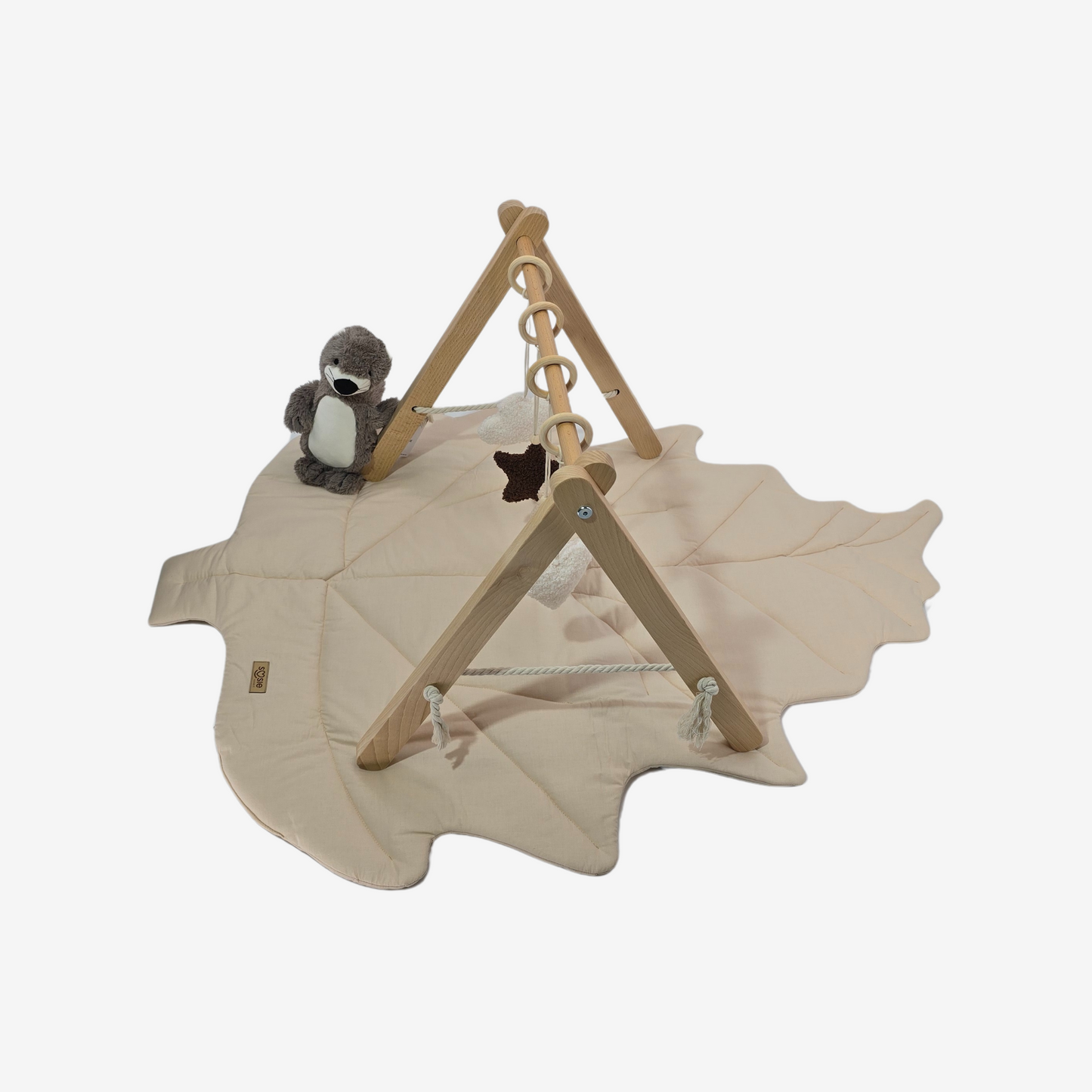 Houten Babygym met Teddy Hangers