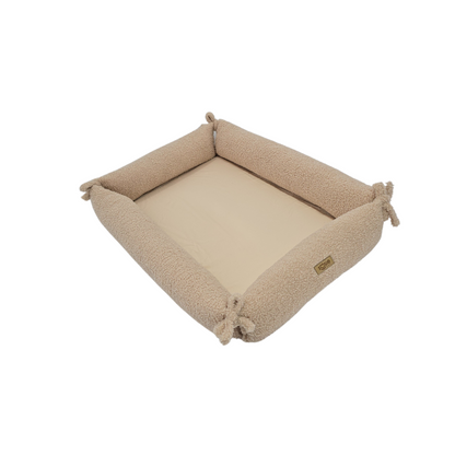Soosie - Babynestje – Teddy Bounce + Beige Katoen - Speelmat