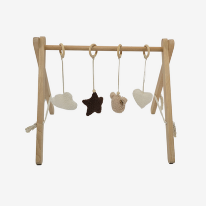 Houten Babygym met Teddy Hangers