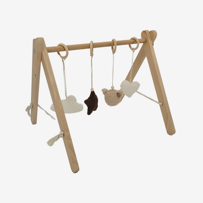 Houten Babygym met Teddy Hangers