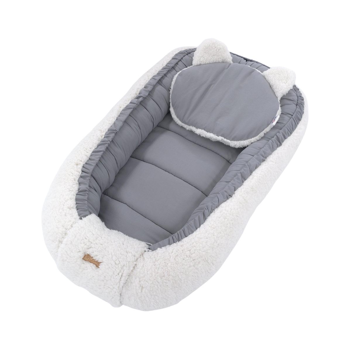 Soosie - Baby Nestje - Babynestje - Zacht en Veilig - Dubbelzijdig Teddy Katoen