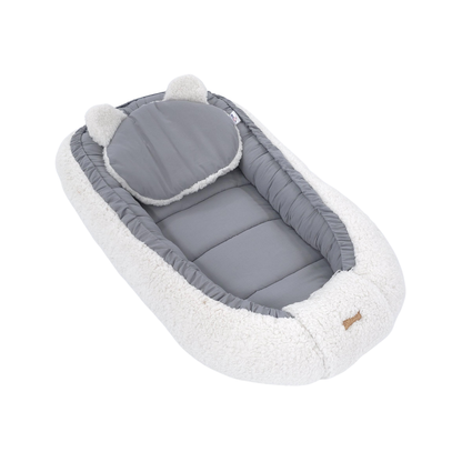 Soosie - Baby Nestje - Babynestje - Zacht en Veilig - Dubbelzijdig Teddy Katoen