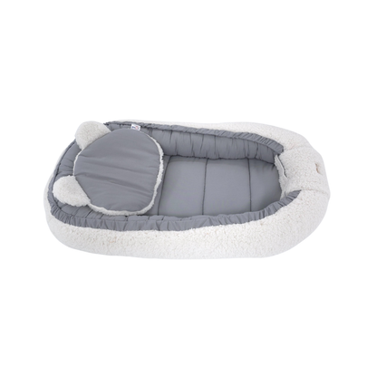 Soosie - Baby Nestje - Babynestje - Zacht en Veilig - Dubbelzijdig Teddy Katoen